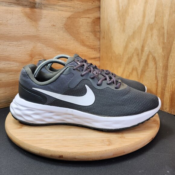 Nike Mens Revolution 6 Gray Running Shoes Size 10.5 Sneakers - Picture 1 of 9